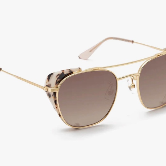 KREWE Gold and Black Sunglasses